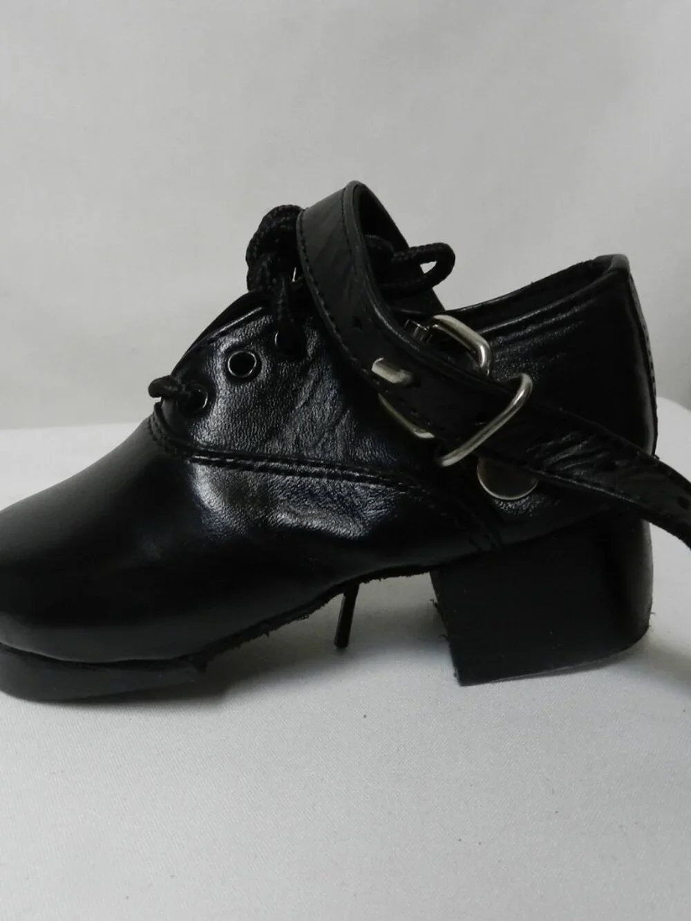 EEASE Irish Dance Leather shoes Handmade w/Buckles Toddler Girls Boy NEW Size 9
